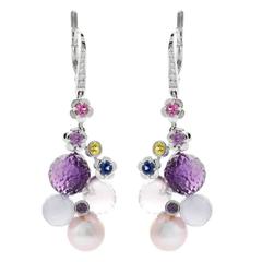 Chanel Mademoiselle Pearl Diamond Gold Earrings 8