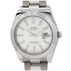 Rolex Stainless Steel Datejust II Self Winding Wristwatch Ref 116300 2015