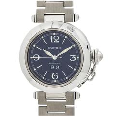 Cartier Stainless Steel Pasha C Big Date Wristwatch Ref 2475 