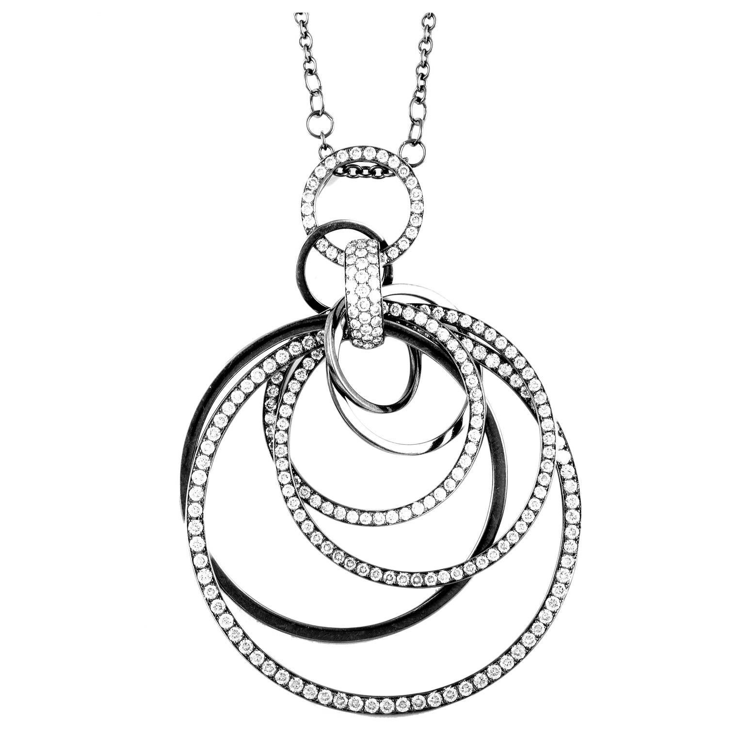 Crivelli Diamond Gold Pendant Necklace