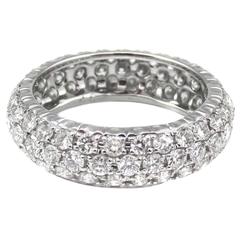 Diamond Gold Eternity Band Ring 7