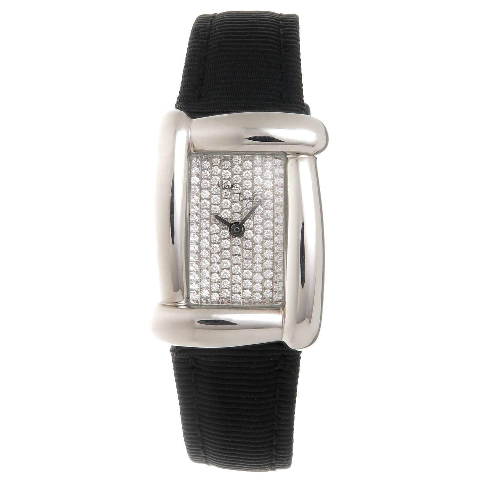 Henry Dunay Lady's Stainless Steel Diamond Medea Quartz Wristwatch