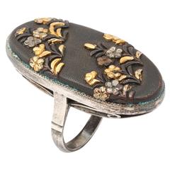 Victorian Japanese Shakudo Ring 5