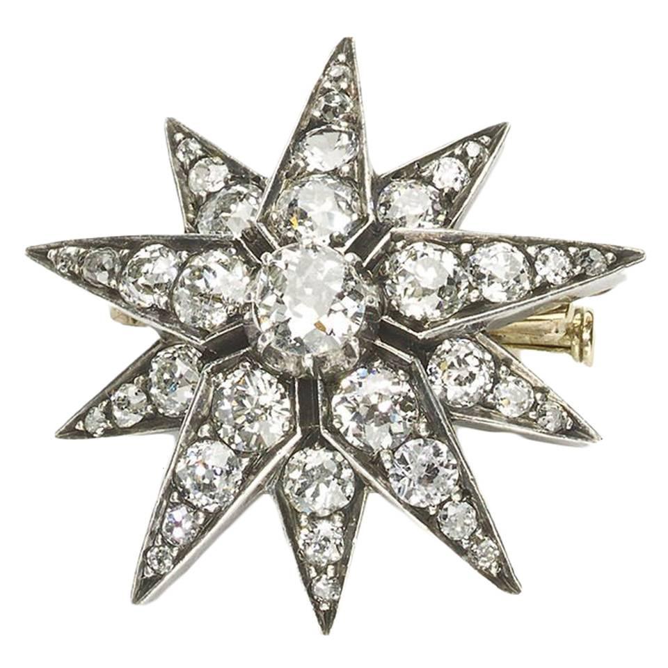 Victorian Diamond Star Brooch at 1stDibs victorian star brooch