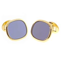 Patek Philippe Ellipse d'Or Blue Sunburst Cufflinks