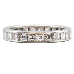 Vintage Tiffany & Co. Diamond Platinum Band Ring