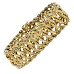 Woven Gold Bracelet