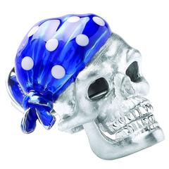 Deakin & Francis Blue Skull Bandana Lapel Pin 9