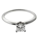 Tiffany & Co. Princess Cut Diamond Platinum Engagement Ring