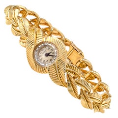 Van Cleef & Arpels Ulysse Nardin Ladies Yellow Gold Bracelet Wristwatch