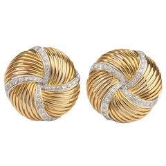 Sabbadini Diamond Gold Earrings