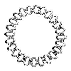 Collar trébol de oro con diamantes Jean Vitau