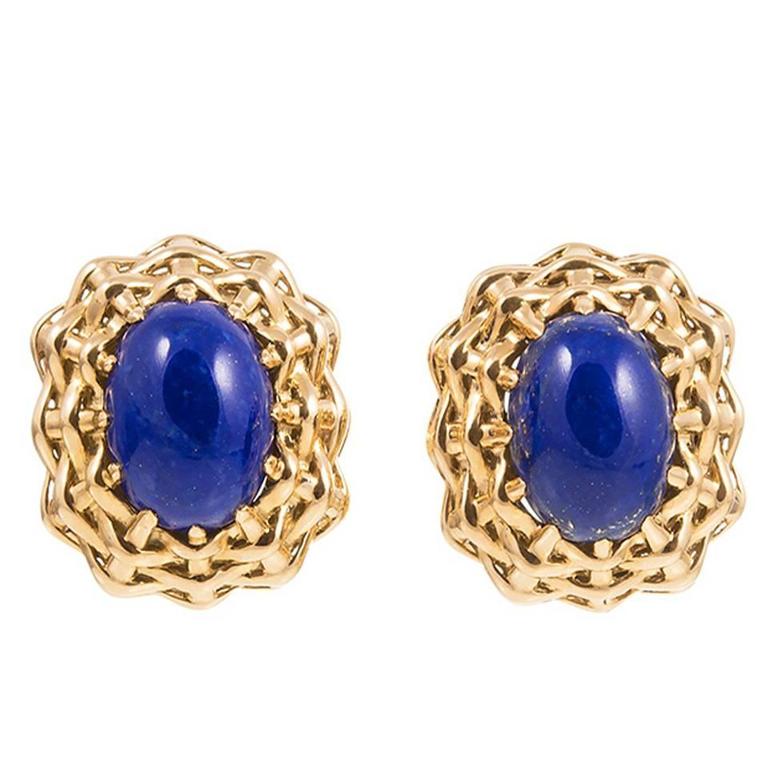 Seaman Schepps Lapis Lazuli Gold Lightship Collection Earrings For Seaman Schepps Lapis Lazuli Gold Lightship Collection Earrings For