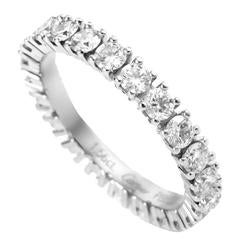 Cartier Diamond Platinum Eternity Band Ring