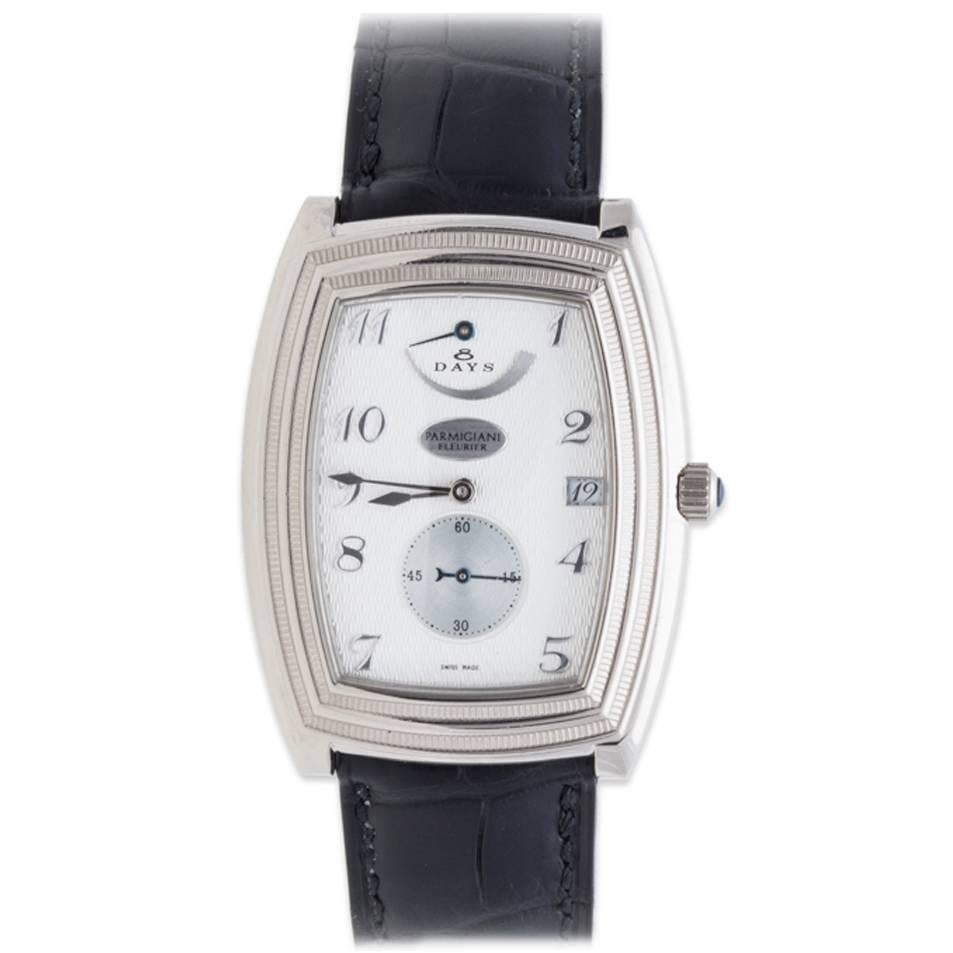 Parmigiani Fleurier White Gold Ionica 8 Days Manual WInd Wristwatch