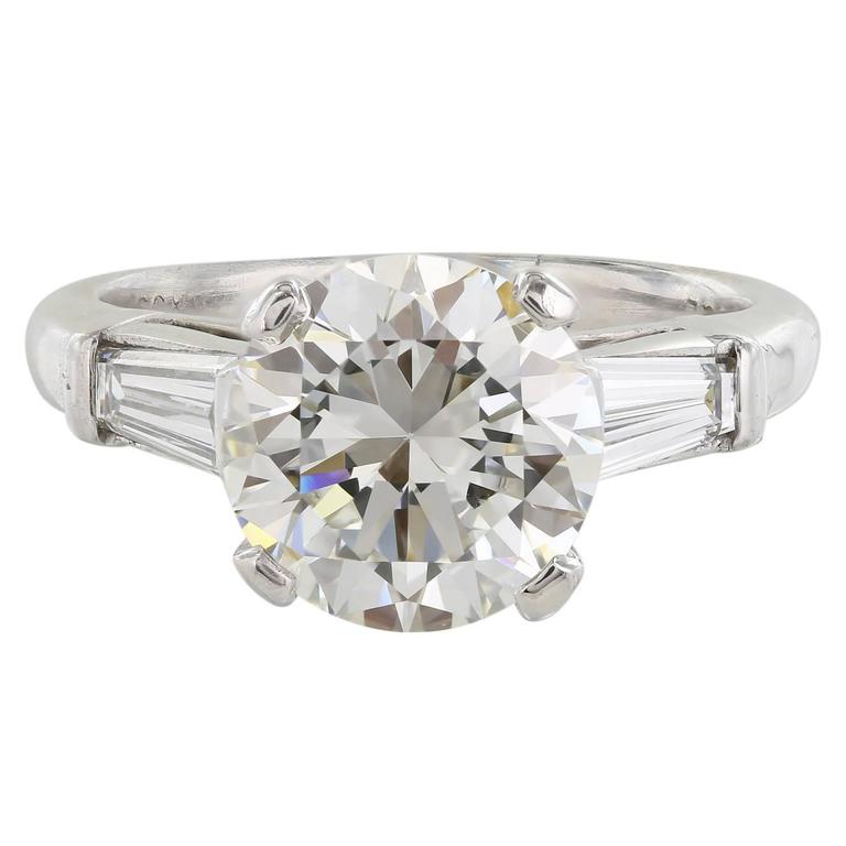 Bulgari 3.01 Carat I/VVS2 GIA Certified Diamond Platinum Engagement