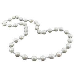 Freshwater Seed Pearl Sterling Silver Clasp Necklace