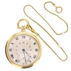 Antique Cartier Gold Pocket Watch Penknife Tie Pin Boxed Set 8