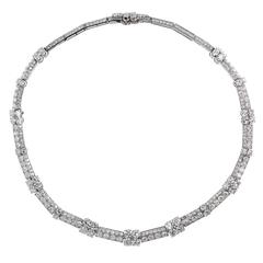 1930s Cartier Diamond Platinum Necklace 11