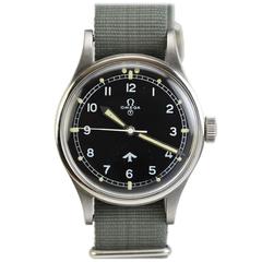 Omega Edelstahl Military Pilot's Armbanduhr Ref 2777-1SC