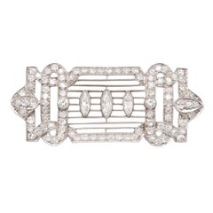 Art Deco Diamond Brooch