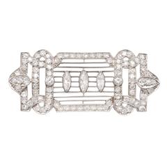 Art Deco Diamond Brooch 9