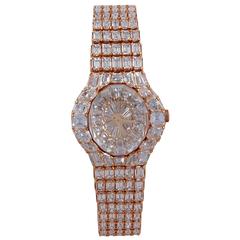 Piaget Ladies Yellow Gold Diamond "Aura" Bracelet Wristwatch 12