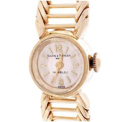 Baume & Mercier Ladies Yellow Gold Manual Wind Wristwatch 2