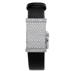 Van Cleef & Arpels White Gold Diamond Secret Dentelle Wristwatch