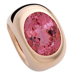 Colleen B. Rosenblat Pink Tourmaline Gold Ring
