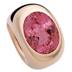 Colleen B. Rosenblat Pink Tourmaline Gold Ring 3