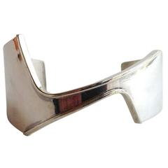 Merry Renk Sterling Silver V Strip Cuff Bracelet