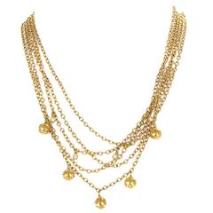 Poiray Diamond Gold Multi-Strand Necklace