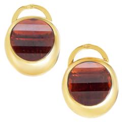 Pomellato Garnet Gold Clip-on Earrings