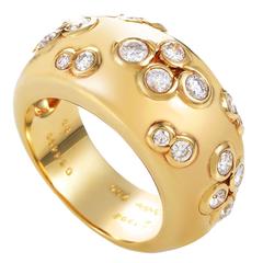 Cartier Diamond Gold Band Ring