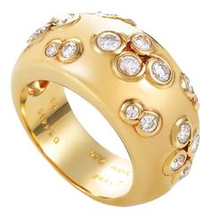 Cartier Diamond Gold Band Ring 10