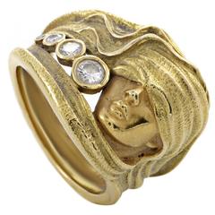 Carrera y Carrera Diamond Gold Woman Band Ring