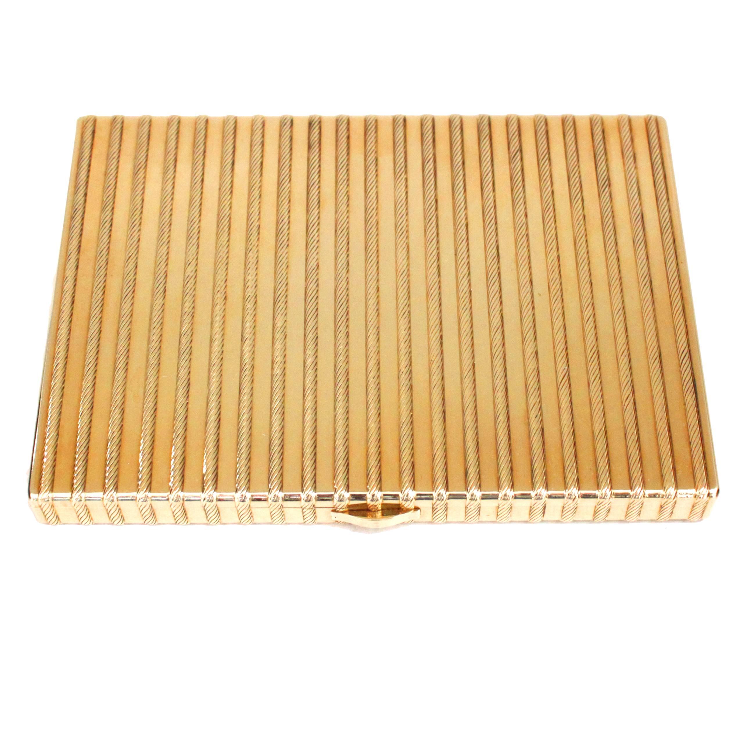 cartier gold cigarette case