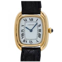 Cartier Ladies Yellow Gold "Gondole" Manual Wind Wristwatch