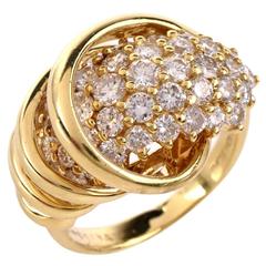 Jose Hess Pave-Set Diamond Gold Ring