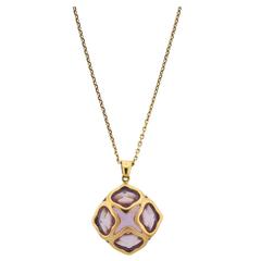 Chopard Imperiale Amethyst Gold Pendant Necklace