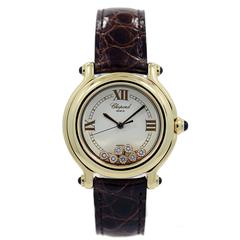 Chopard Ladies Yellow Gold Happy Sport Quartz Wristwatch 1