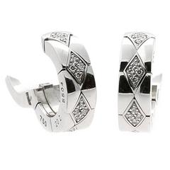Chanel Matelasse Diamond Gold Earrings 6