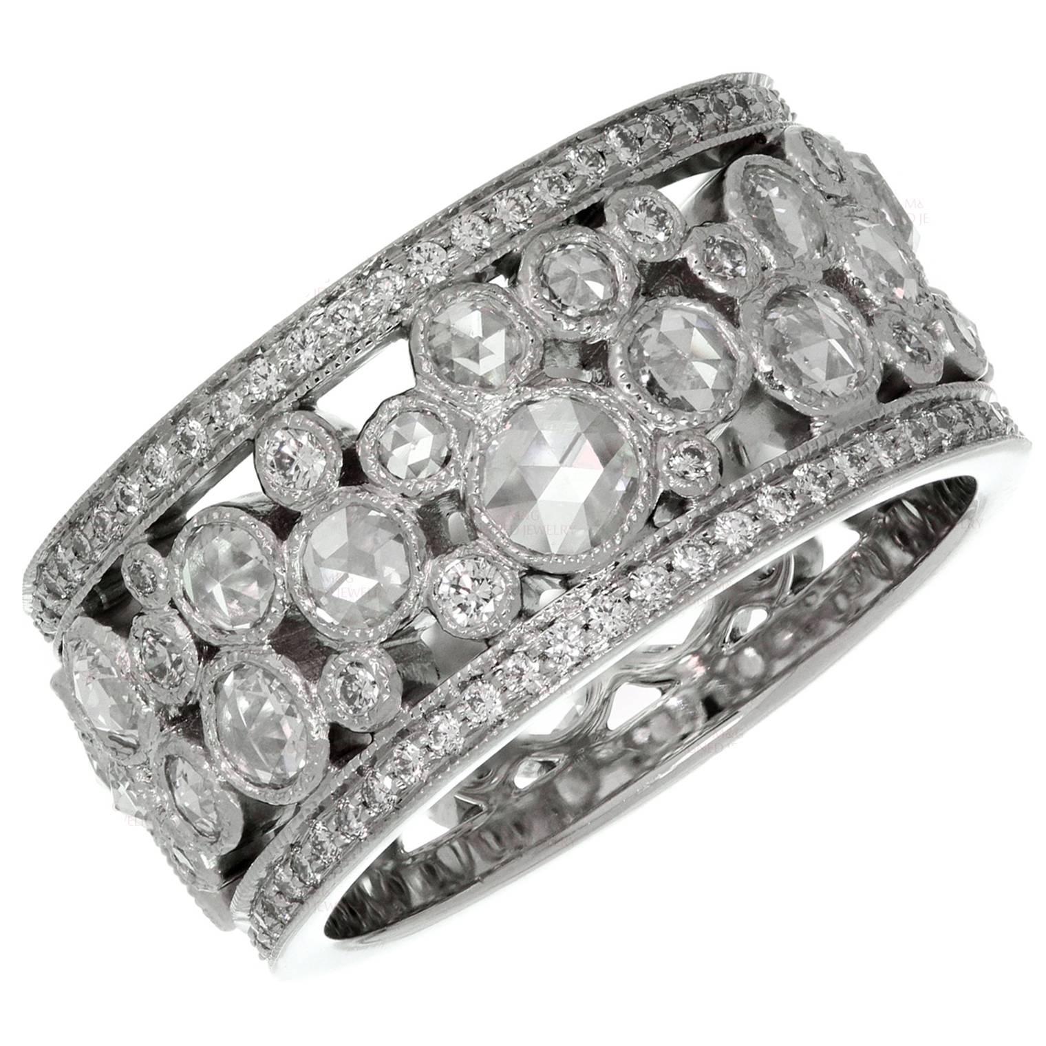 Tiffany & Co. Pflasterstein Diamant Platinband Ring