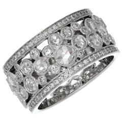 Tiffany & Co. Pflasterstein Diamant Platinband Ring