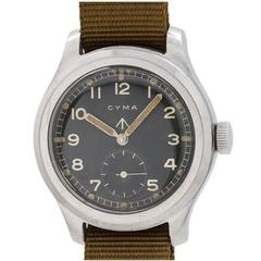 Vintage Cyma British Military WWII Broad Arrow Wristwatch