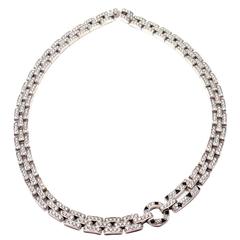 Cartier Maillon Panthere Onyx Diamond Gold Necklace 9