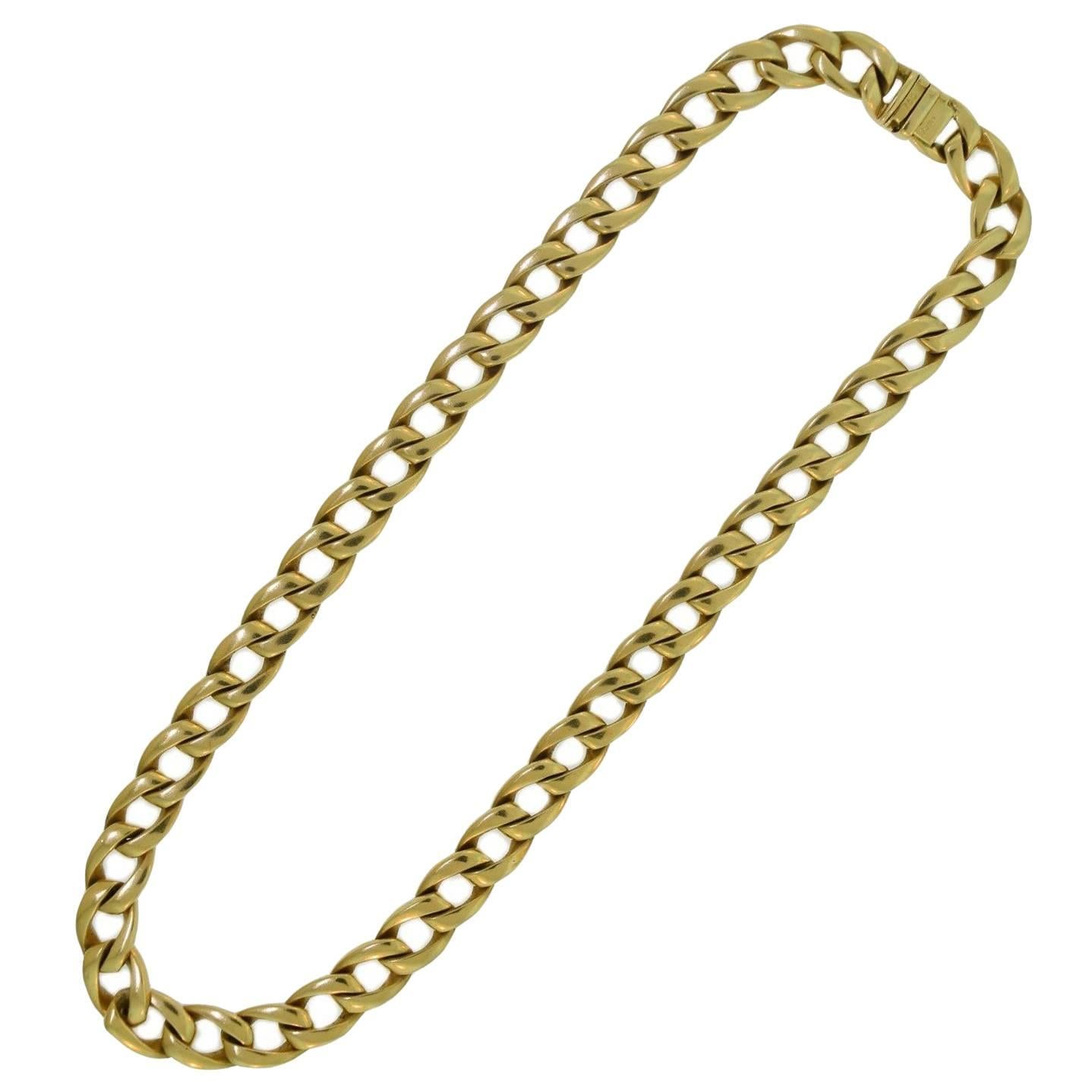 Cartier Gold Link Chain Necklace 