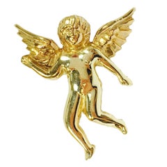 1950s Gold Angel Tie Pin