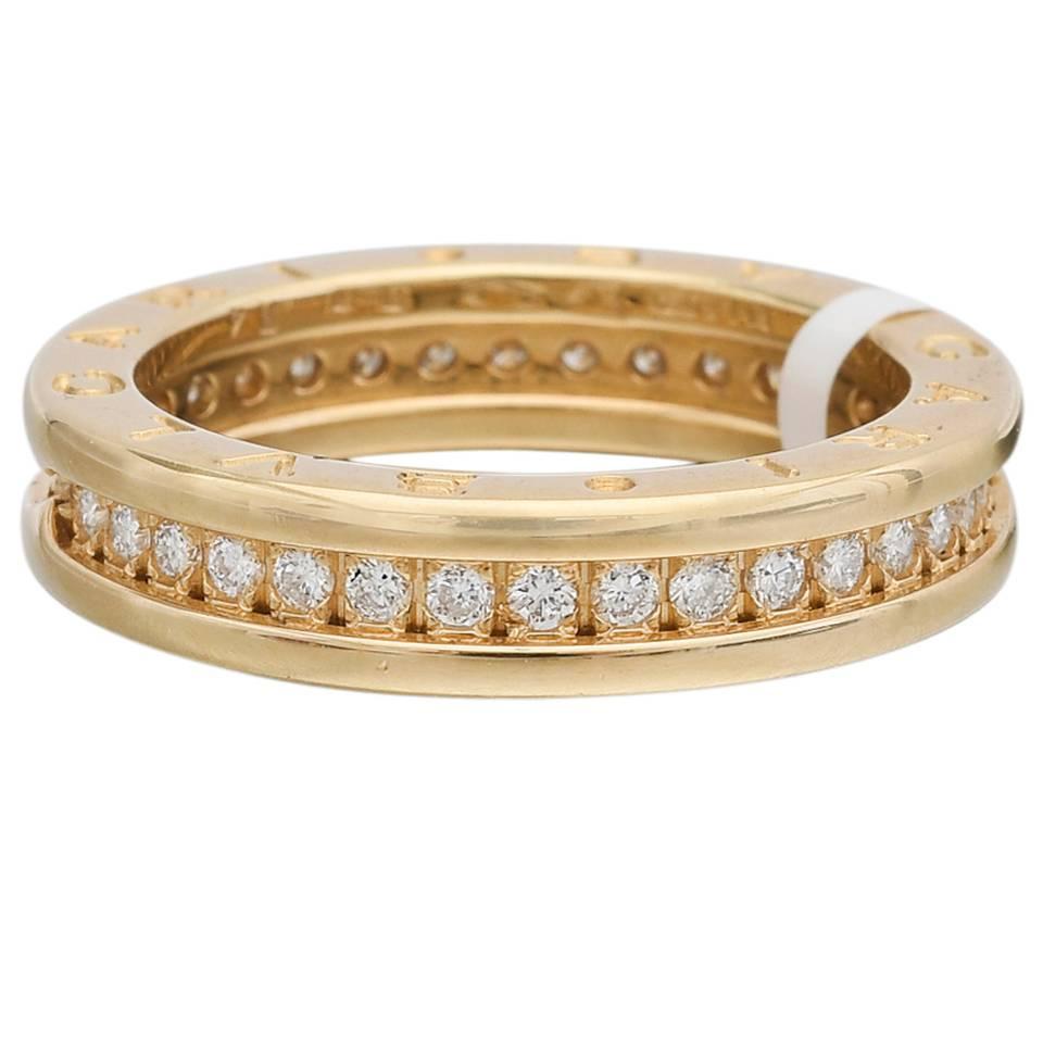 Bulgari B.Zero1 Diamond Gold Band Ring